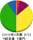 野沢総合 貸借対照表 2010年3月期