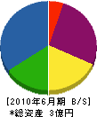 萩野塗装 貸借対照表 2010年6月期