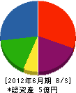 田野工務店 貸借対照表 2012年6月期
