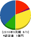 武藤工務所 貸借対照表 2010年9月期
