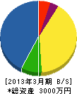 山崎電気商会 貸借対照表 2013年3月期