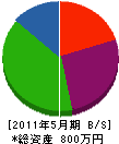 川口土建 貸借対照表 2011年5月期