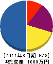 姫城電設 貸借対照表 2011年6月期