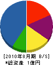 岸田建設 貸借対照表 2010年8月期