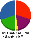 佐野建設 貸借対照表 2011年5月期