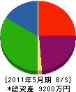 岩元組 貸借対照表 2011年5月期