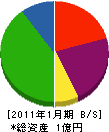 水沢工事センター 貸借対照表 2011年1月期