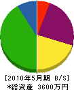 中央電設 貸借対照表 2010年5月期