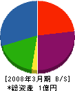日本環境建設 貸借対照表 2008年3月期