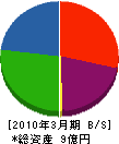 廣瀬産業海事工業所 貸借対照表 2010年3月期