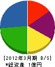 菅信建設 貸借対照表 2012年3月期