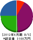 丸五鉄平 貸借対照表 2012年6月期