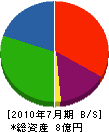 櫻本鉄工 貸借対照表 2010年7月期