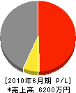 勝田設備 損益計算書 2010年6月期
