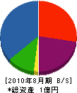 タクオ電機 貸借対照表 2010年8月期