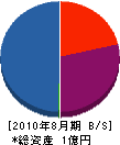 津久司工業 貸借対照表 2010年8月期