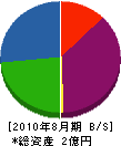 カワカミパワーシステム 貸借対照表 2010年8月期
