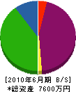 フォーユーシラオタタミ 貸借対照表 2010年6月期