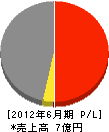 松山電設工業 損益計算書 2012年6月期