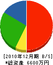 古澤商会 貸借対照表 2010年12月期