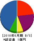 茨木建設 貸借対照表 2010年6月期