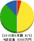 吉澤設備 貸借対照表 2010年6月期