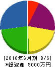 迫水建設 貸借対照表 2010年6月期 迫水建設 貸借対照表 2010年6月期