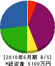 藏元液化ガス 貸借対照表 2010年6月期