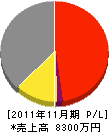 渡邊工務店 損益計算書 2011年11月期