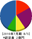 池田工務所 貸借対照表 2010年7月期