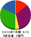 幸田塗装 貸借対照表 2010年7月期