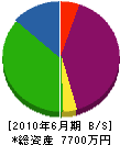 沼南清掃 貸借対照表 2010年6月期 沼南清掃 貸借対照表 2010年6月期