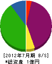 藤井工務店 貸借対照表 2012年7月期