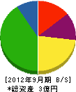 富士建設工業 貸借対照表 2012年9月期