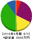 小林建業 貸借対照表 2010年9月期