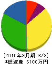 芦塚工業 貸借対照表 2010年9月期