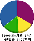 ふじみグリーンヒル 貸借対照表 2009年8月期