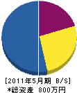 飯塚塗研 貸借対照表 2011年5月期