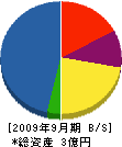阪神ユニテック 貸借対照表 2009年9月期