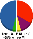 堀谷 貸借対照表 2010年9月期