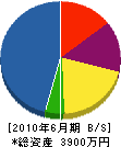 山富造園 貸借対照表 2010年6月期