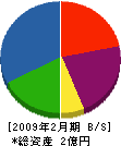 窪田工業 貸借対照表 2009年2月期
