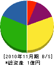 井出建設 貸借対照表 2010年11月期