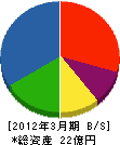 武井電機工業 貸借対照表 2012年3月期