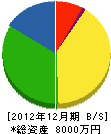柳沢土木 貸借対照表 2012年12月期
