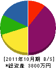 新湊土木 貸借対照表 2011年10月期