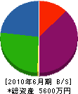 田中電設 貸借対照表 2010年6月期