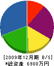 大西洋行 貸借対照表 2009年12月期