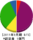 ヤマケン 貸借対照表 2011年9月期