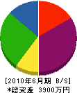 井川設備 貸借対照表 2010年6月期